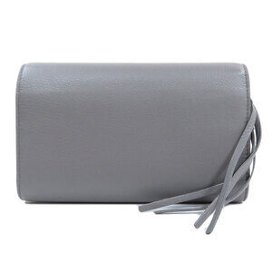 Balenciaga Paper Wallet Calfskin Zip Leather Around Money Long